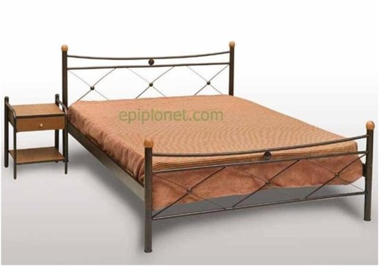 Κρεβάτι Μεταλλικό Γ-Χιαστή