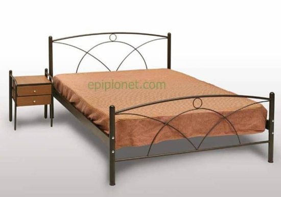Κρεβάτι μεταλλικό μονό ή ημίδιπλο Γογ-Νάξος