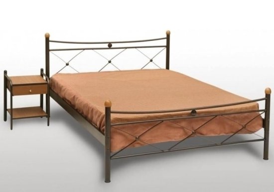Κρεβάτι Μεταλλικό Μονό ή Ημίδιπλο Γογ-Χιαστή