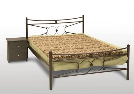 Κρεβάτι μεταλλικό μονό ή ημίδιπλο Γογ-Πέταλο
