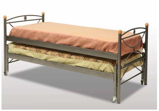 Κρεβάτι με συρόμενο μηχανισμό απο ενισχυμένο μέταλλο Γ-Μαργαρίτα