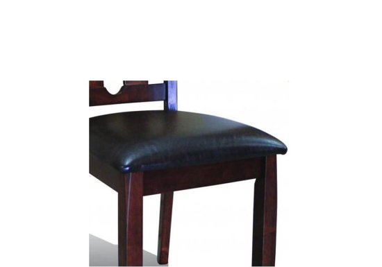 Ξύλινη καρέκλα με δέρμα G-135066