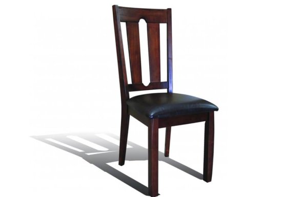 Ξύλινη καρέκλα με δέρμα G-135066
