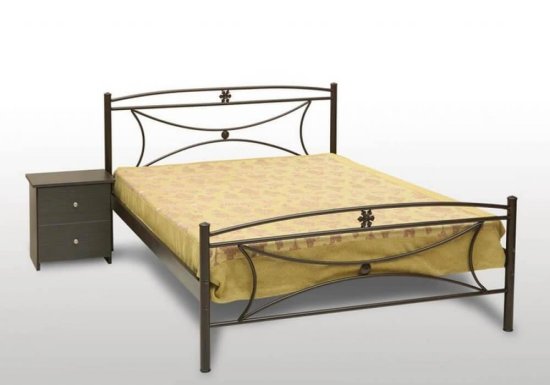 Κρεβάτι μεταλλικό μονό ή ημίδιπλο Γογ- Μαργαρίτα