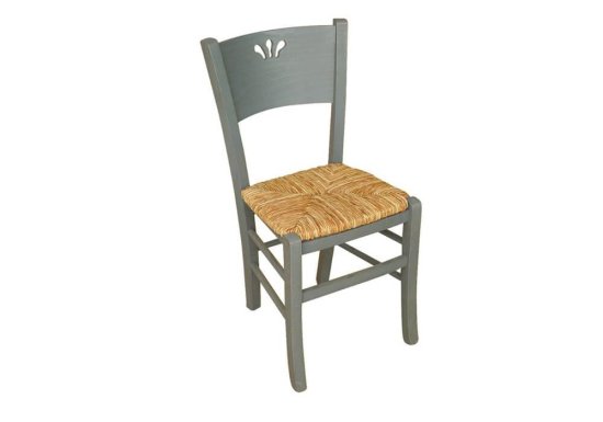 Ξύλινη Καρέκλα Κουζίνας με Φυλλαράκια Κ-190316