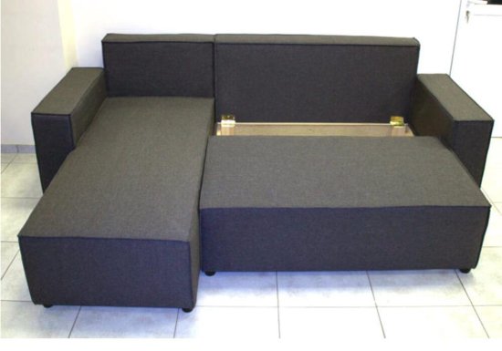 Γωνιακός Καναπές Κρεβάτι Με Αποθηκευτικό Χώρο AS-110074