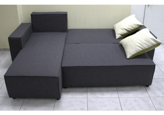 Γωνιακός Καναπές Κρεβάτι Με Αποθηκευτικό Χώρο AS-110074