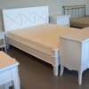 Υπέρδιπλο Κρεβάτι από Μαόνι Χιαστή J-127613