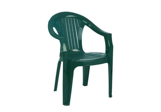 Πολυθρόνα πλαστική λευκή και πράσινη Z-Lola