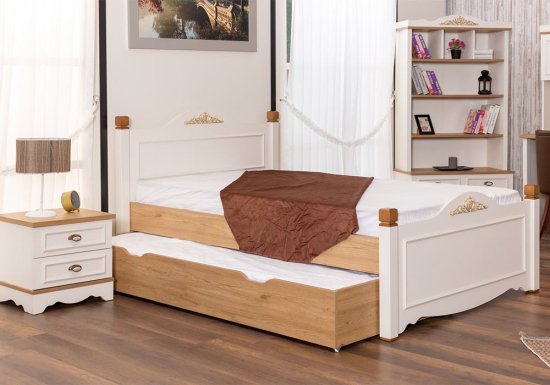 Country κρεβάτι με συρτάρι για αποθηκευτικό χώρο