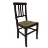 Ξύλινη ιταλική καρέκλα με ψάθινο κάθισμα ΤΕ-203618