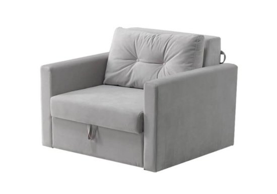 Πολυθρόνα Κρεβάτι Μοντέρνα σε Γκρι Χρώμα Ef-135163