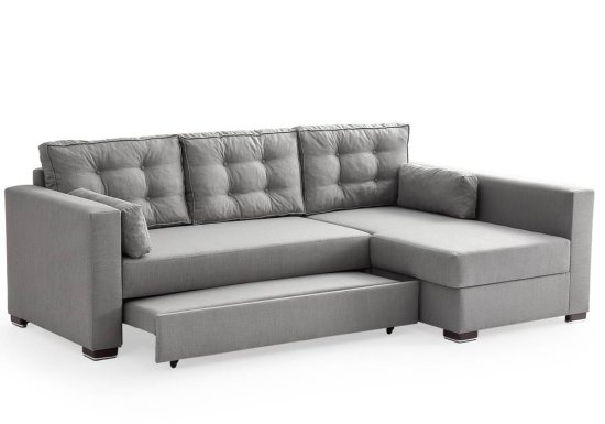 Γωνιακός καναπές με συρόμενο κρεβάτι