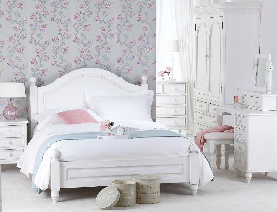 Fresh Floral Bedroom Wall Design White Shabby Chic Bedroom Furniture
