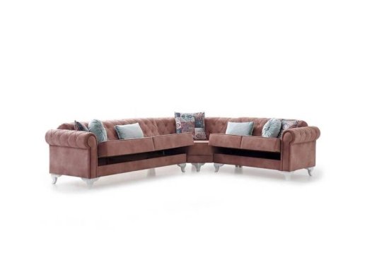 Γωνιακός chesterfield καναπές κρεβάτι Ef-100103