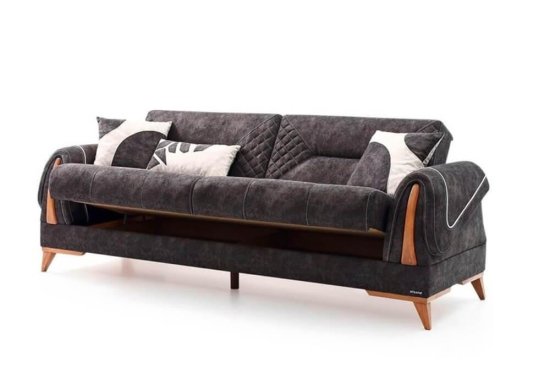 Μοντέρνος Καναπές Κρεβάτι με Διπλωμένα Μπράτσα Ef-105066