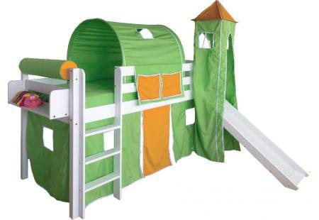 Πρωτότυπο παιδικό δωμάτιο για αγόρι με κάστρο και τσουλήθρα 