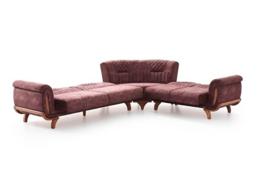 Καπιτονέ γωνιακός καναπές κρεβάτι Ef-100206