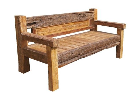 τριθέσιος καναπές παγκάκι από ξύλο teak
