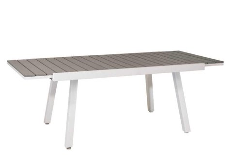 επεκτεινόμενο τραπέζι polywood με σκελετό αλουμινίου
