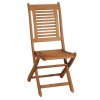 πτυσσόμενη καρέκλα με χαμηλή πλάτη από ξύλο balau
