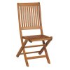 ξύλινη πτυσσόμενη καρέκλα χαμηλής πλάτης από balau