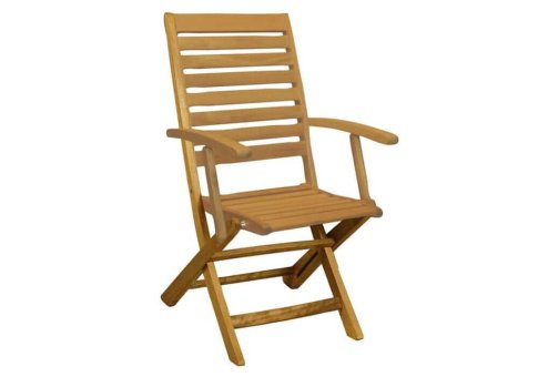 ξύλινη πτυσσόμενη πολυθρόνα χαμηλής πλάτης χωρίς θέσεις