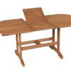 ξύλινο επεκτεινόμενο τραπέζι από ξύλο balau