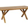 ξύλινο σταθερό τραπέζι από δέντρο ακακίας