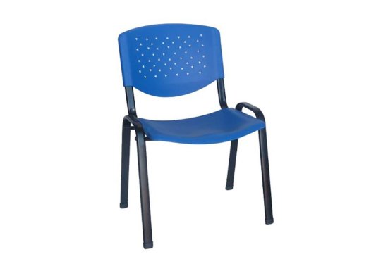 καρέκλα αναμονής pvc με διάτρητη πλάτη