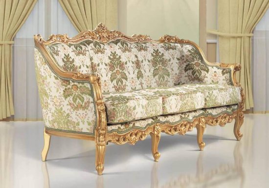Χρυσός αρχοντικός καναπές