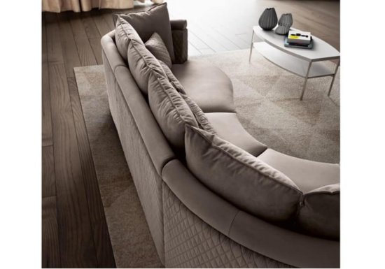 Πολυτελής Ιταλικός καναπές με πουφ CG-150517
