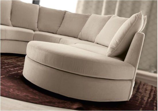 Καμπυλωτός καναπές για μοντέρνο σαλόνι CG-150515