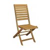 ξύλινη αναδιπλώμενη καρέκλα χαμηλής πλάτης από ακακία