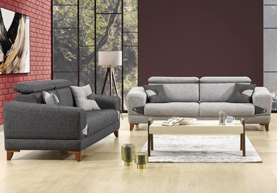 Μοντέρνο σετ καναπέδων με σύστημα relax
