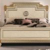 Ιβουάρ Ιταλικό κρεβάτι με χρυσό μαίανδρο