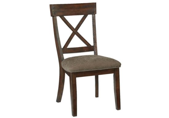 Καρέκλα τραπεζαρίας ρουστίκ χιαστί σχέδιο Ashley