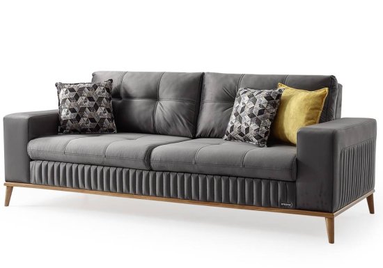 Μοντέρνος καναπές με διακοσμητικές ρίγες