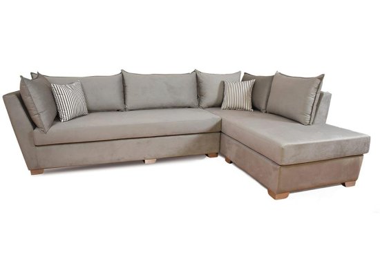 Ελληνικός καναπές με τριγωνικό μπράτσο
