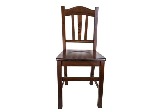 Ιταλική καρέκλα μασίφ οξιάς με τρία κάθετα ξύλα