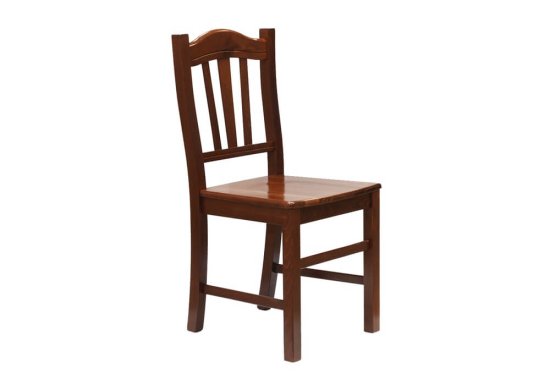 Ιταλική καρέκλα μασίφ οξιάς με τρία κάθετα ξύλα