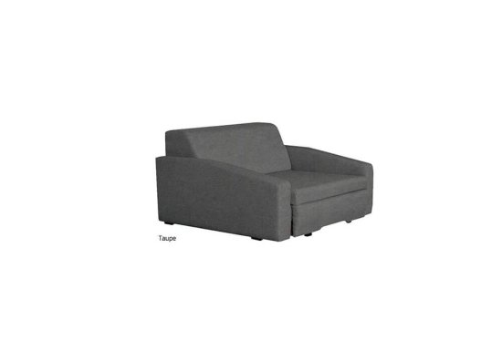 Διθέσιος καναπές κρεβάτι υφασμάτινος με μπράτσα 143x95