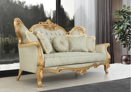 Ρομαντικός luxury τριθέσιος καναπές