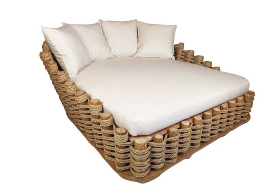Daybed καναπές πλεγμένος με σχοινί