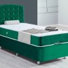 Πράσινο νεανικό κρεβάτι με αποθηκευτικό χώρο