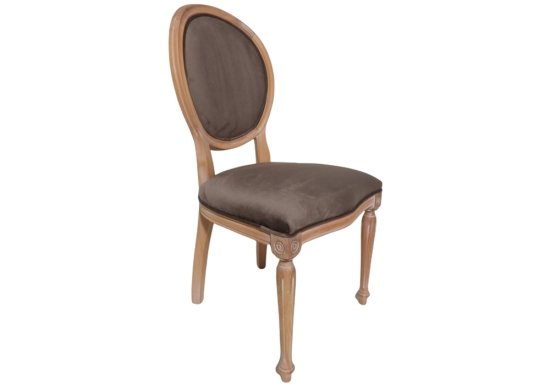Αριστοκρατική καρέκλα με βελούδινο ύφασμα