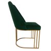 Πράσινη καρέκλα με χρυσή βάση