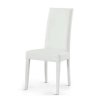 Ιταλική καρέκλα με λευκά πόδια και λευκή δερματίνη