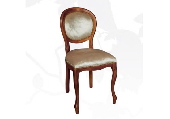 Vintage καρέκλα με στρογγυλή πλάτη