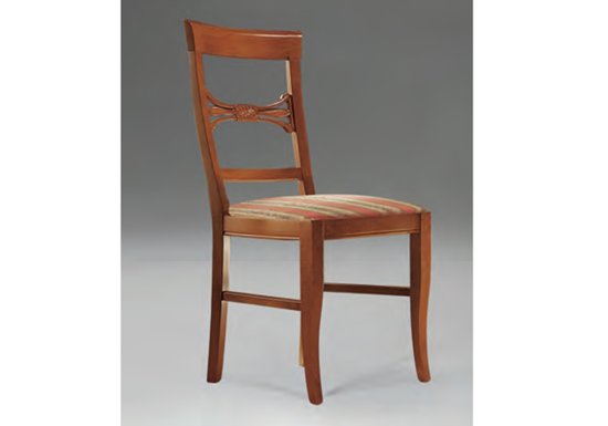Κλασσική ιταλική καρέκλα με πολύχρωμο ύφασμα
